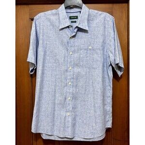 Orvis Classic Fit Blue Green Check Short Sleeve Shirt Men's Size Large Casual